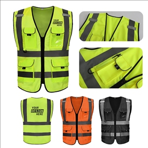 Custom Breathable Hi-Vis Safety Reflective Vest
